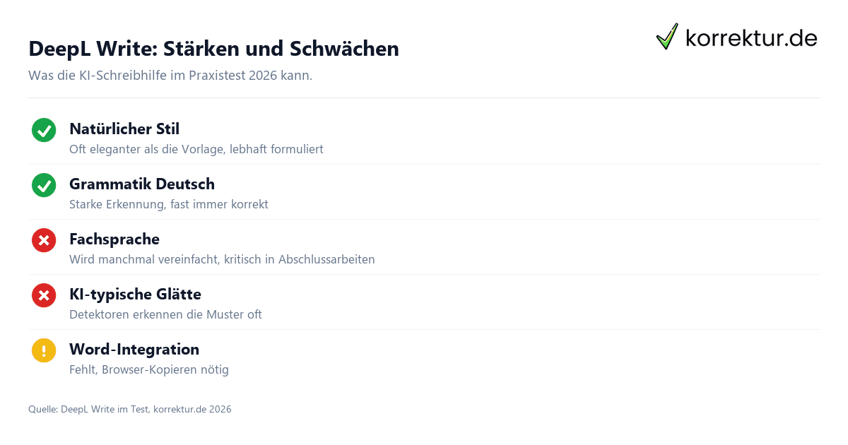DeepL Write Test 2026: Stärken und Schwächen im Überblick