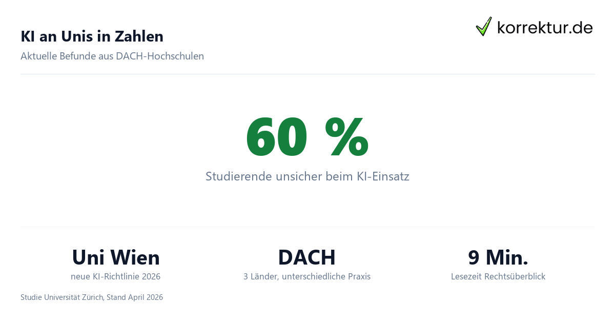 KI an Unis Zahlen Studie Universität Zürich