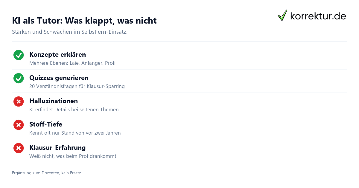 KI als Tutor fürs Lernen einsetzen: Stärken und Grenzen