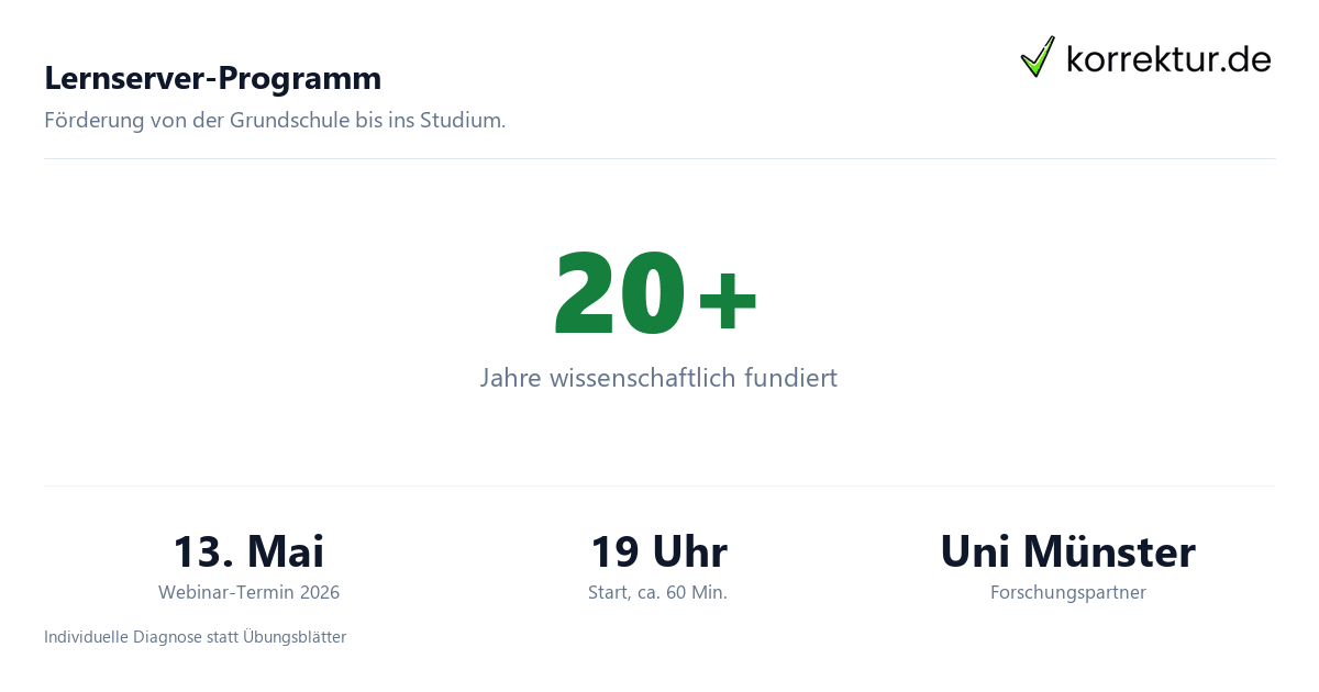 Rechtschreibung von Schule bis Studium: Zahlen zum Lernserver-Programm