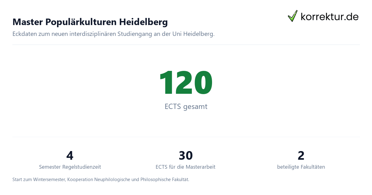 Masterarbeit über Populärkulturen schreiben: Eckdaten zum neuen Master in Heidelberg