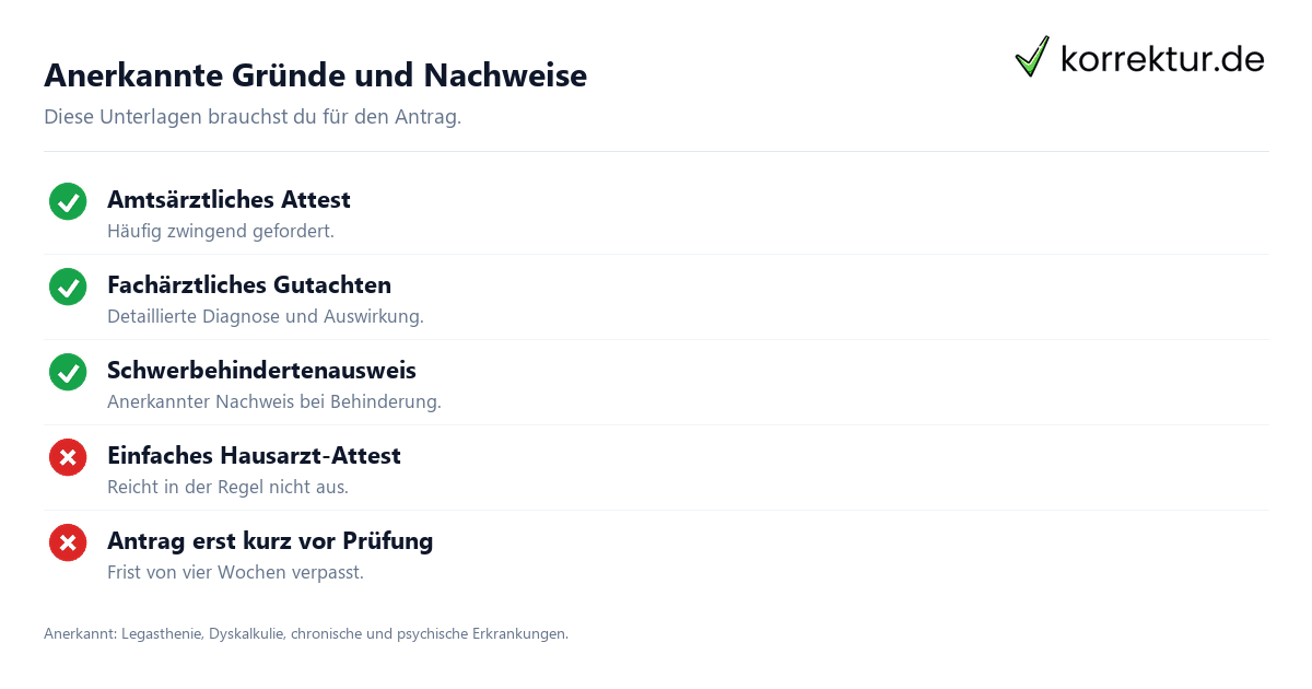 Nachteilsausgleich im Studium beantragen Voraussetzungen und Nachweise