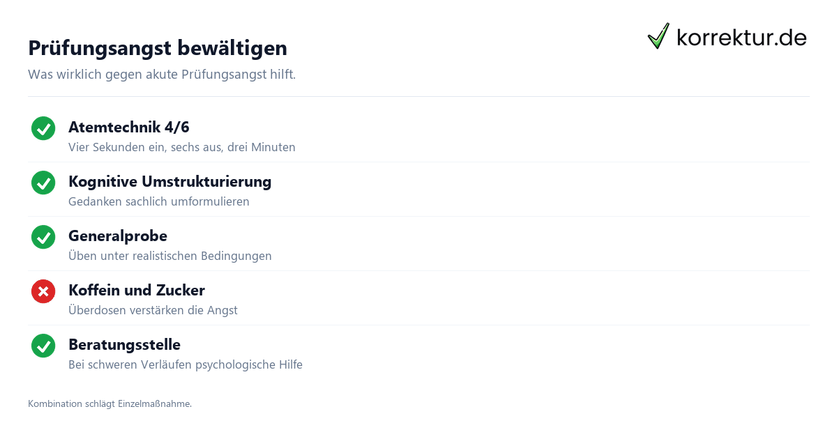 Prüfungsangst bewältigen: Strategien und Methoden
