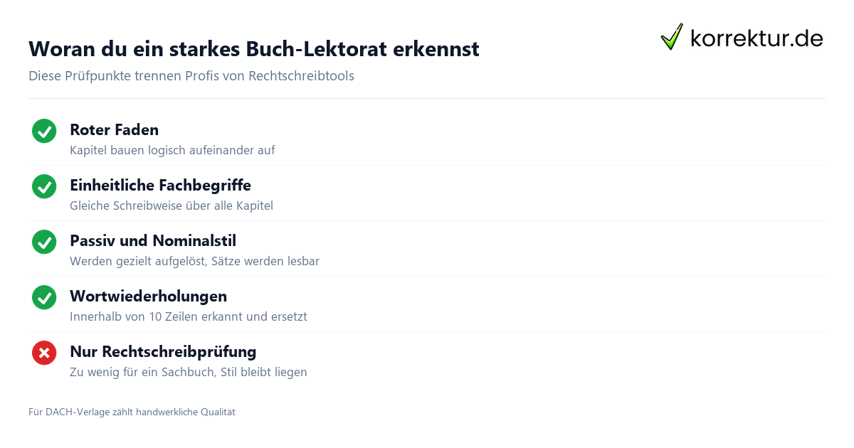 Sachbuch schreiben und lektorieren lassen: was ein gutes Lektorat leistet
