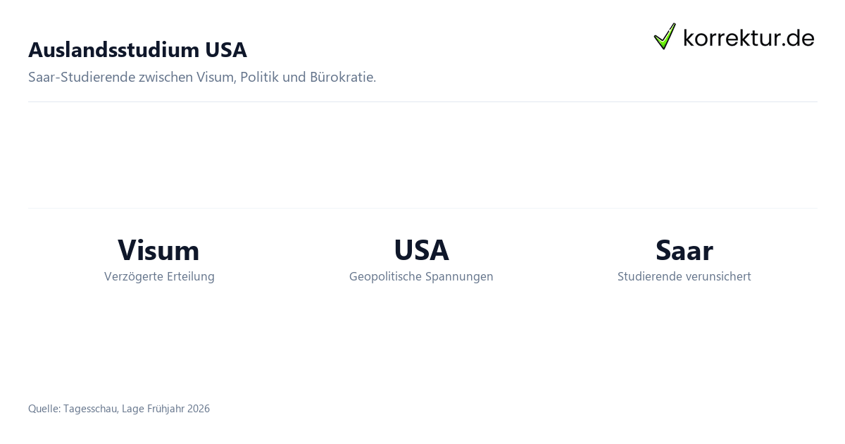 Unsicherheiten im Auslandsstudium: Zahlen zu USA-Aufenthalten Saar-Studierender
