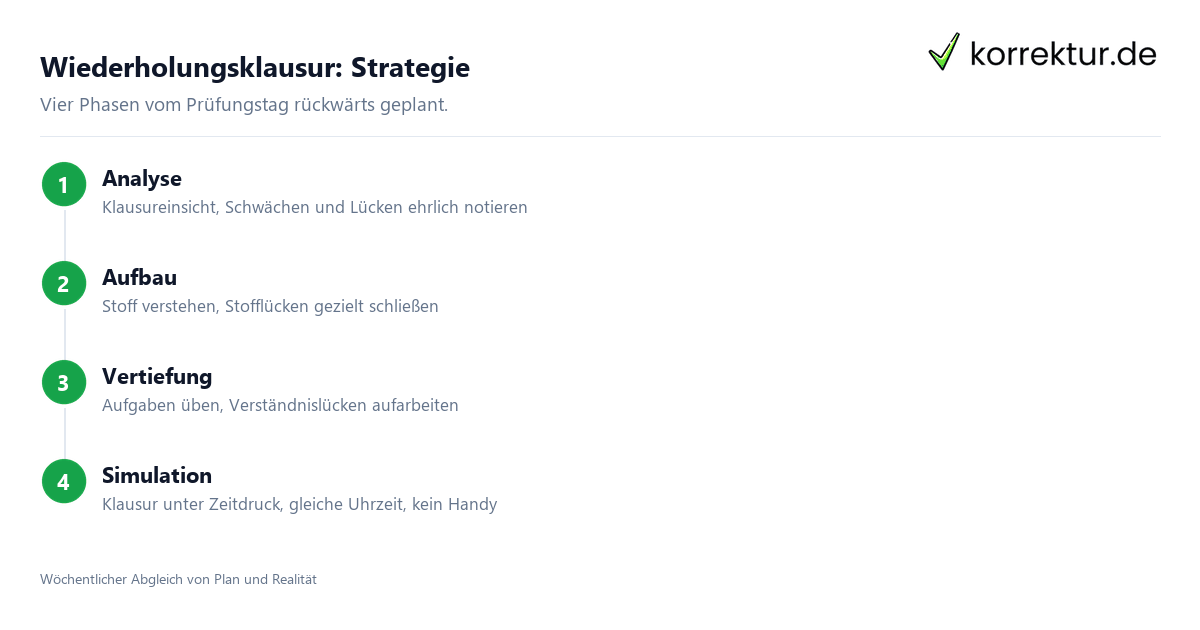 Wiederholungsklausur Strategie in vier Phasen