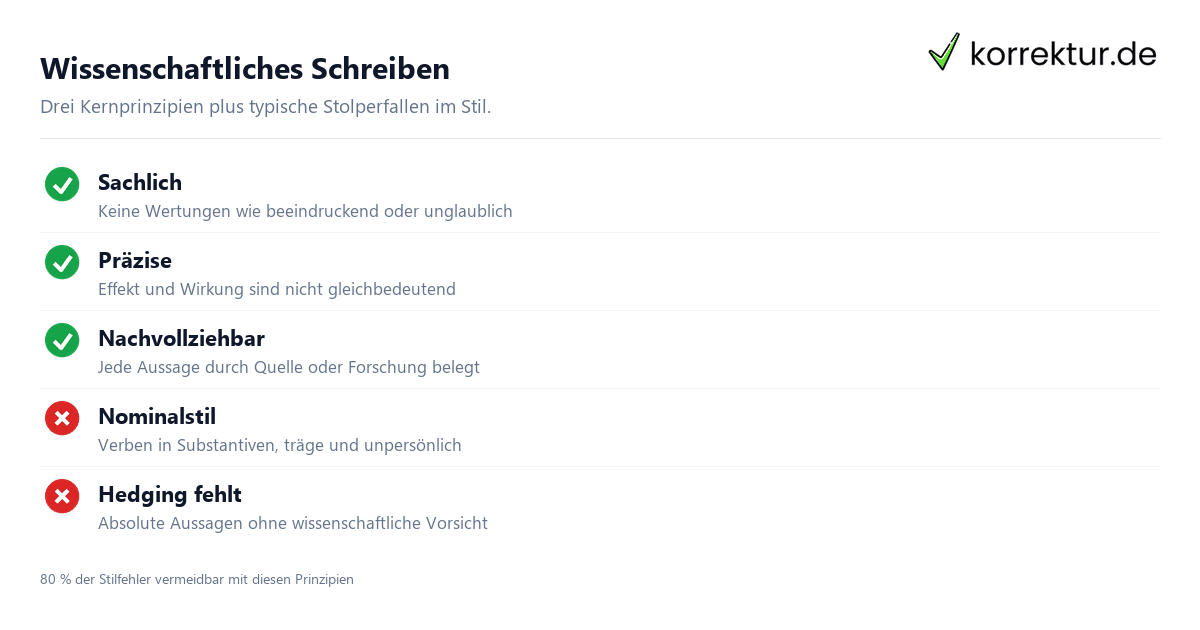 Wissenschaftliches Schreiben Wissenschaftliches Schreiben Stilregeln Checkliste