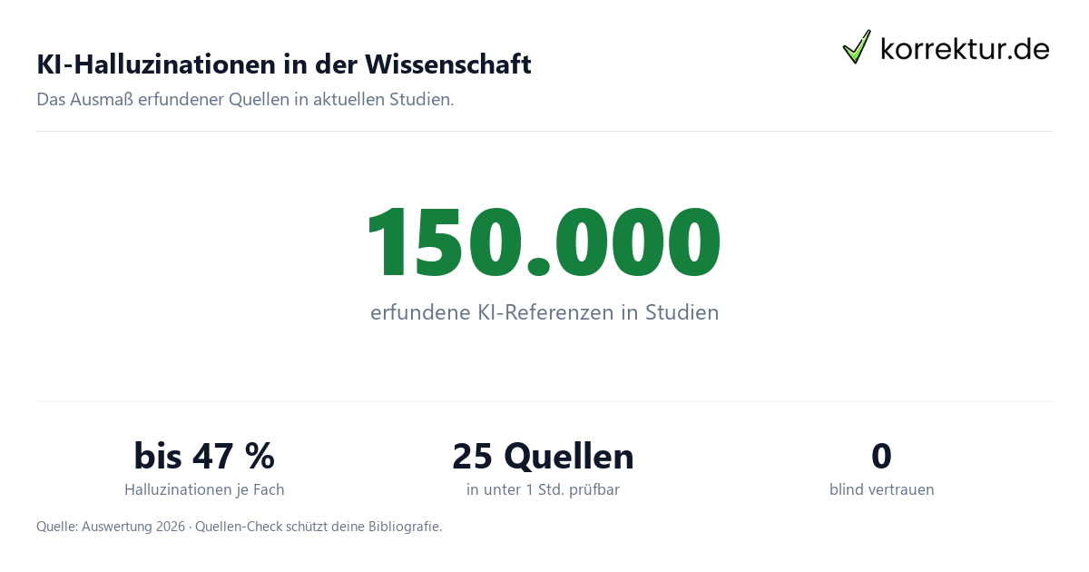 KI-Halluzinationen: 150.000 erfundene Referenzen in Studien