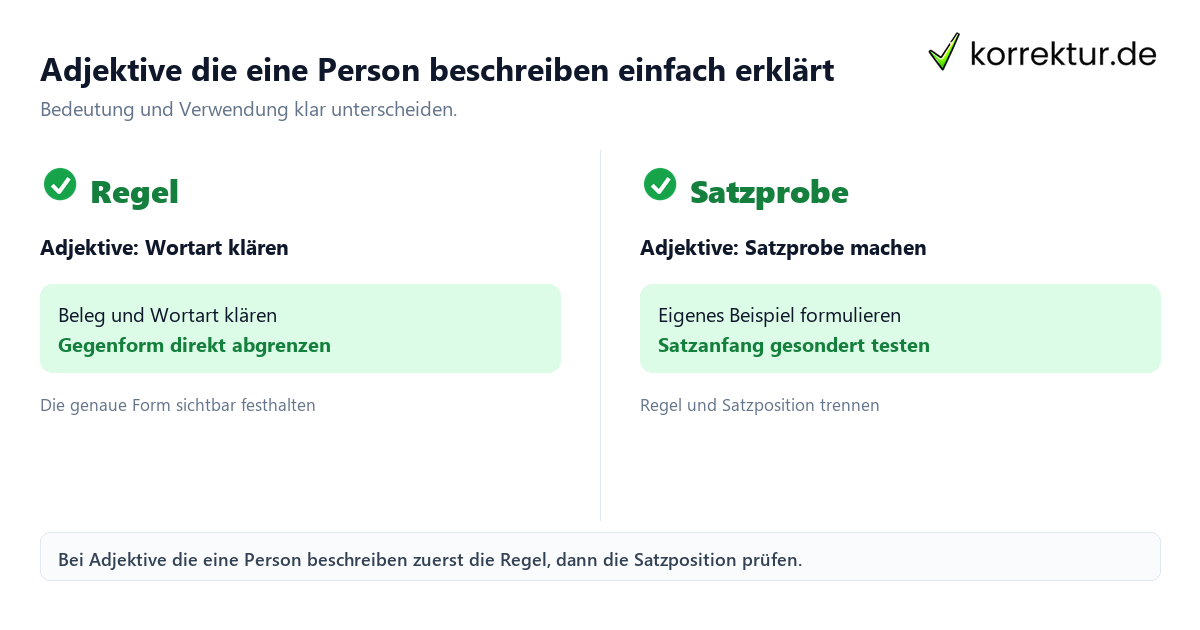Adjektive die eine Person beschreiben einfach erklärt Adjektive die eine Person beschreiben einfach erklärt