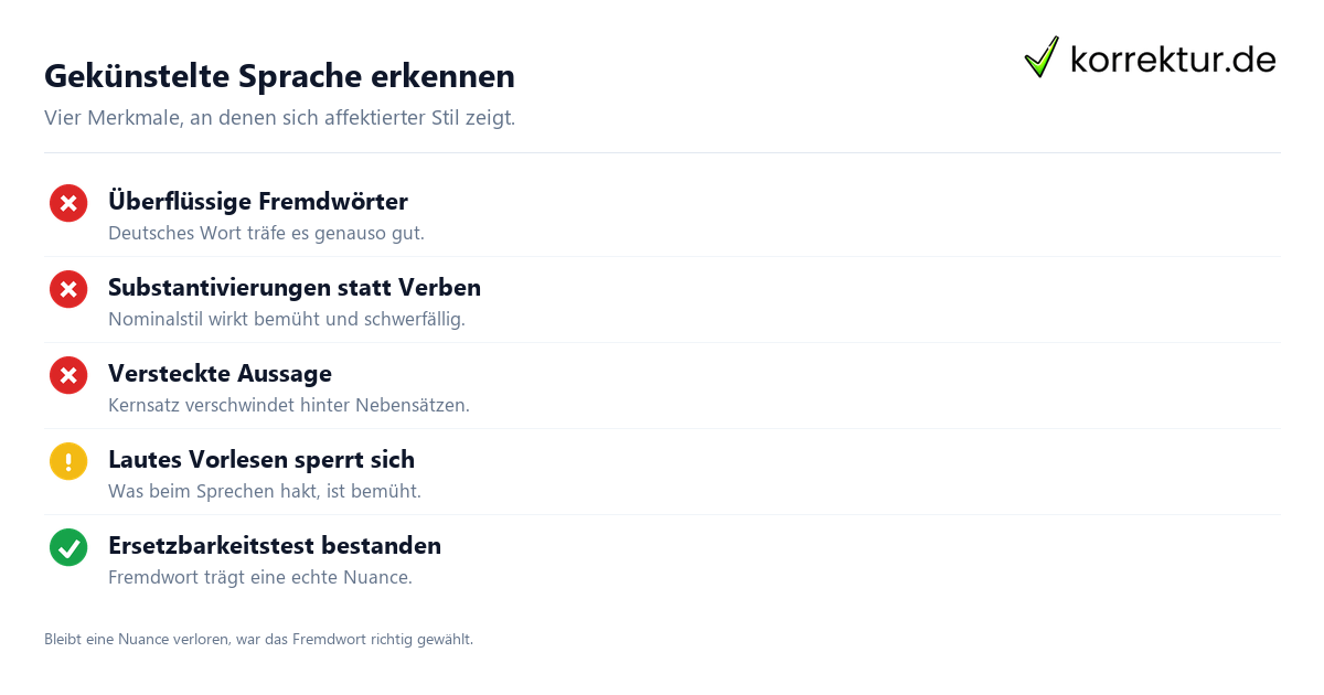 Affektiert Bedeutung Affektiert Bedeutung