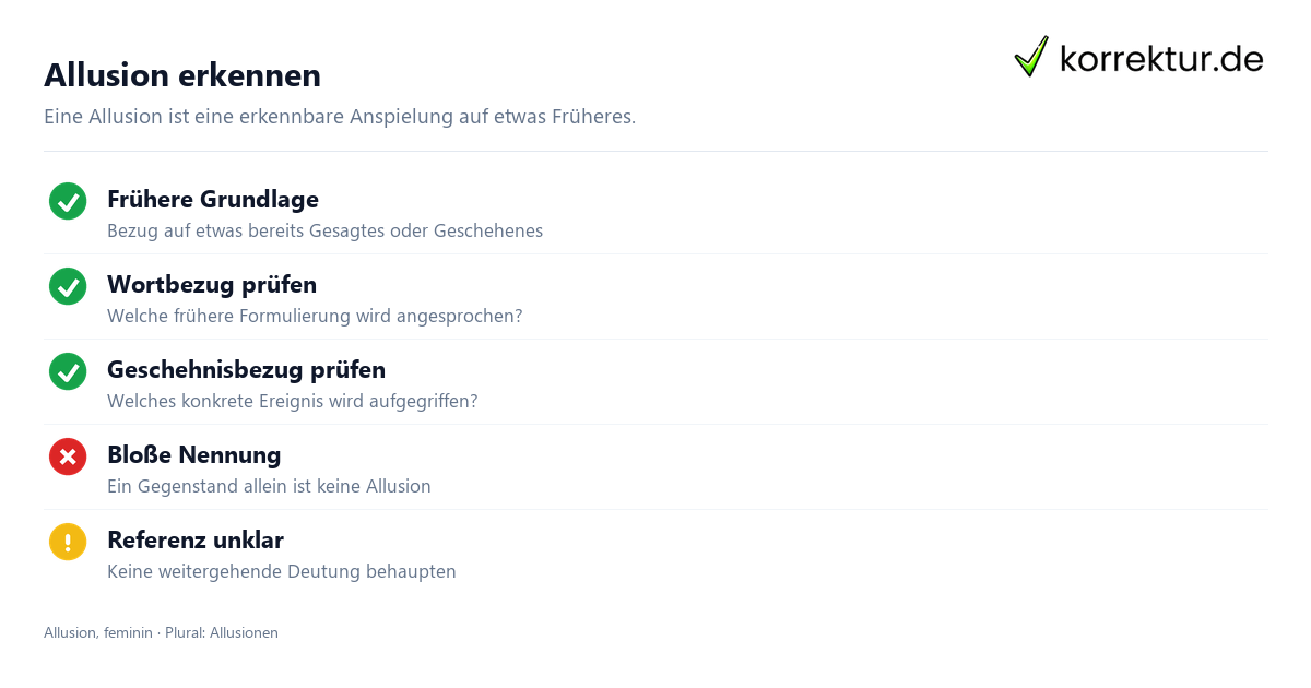 Was bedeutet „Allusion“ auf Deutsch? Merkmale einer Allusion