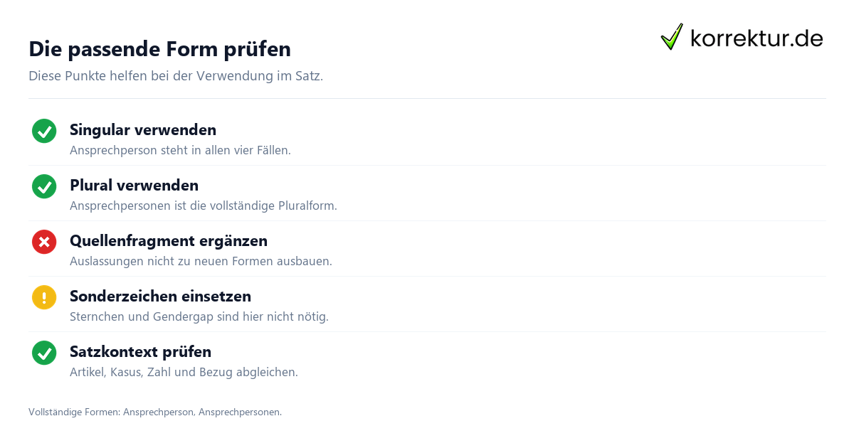 Ansprechperson richtig gendern und passend verwenden: Formen prüfen