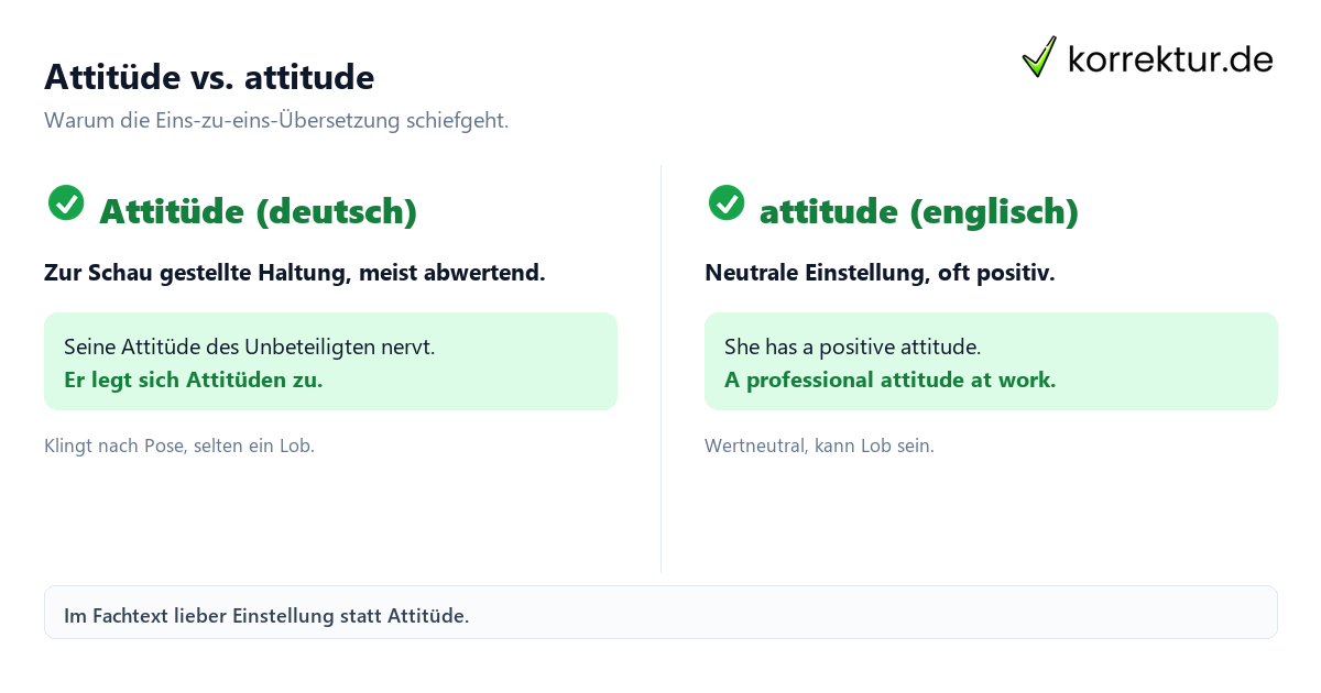 Attitüde Bedeutung Attitüde Bedeutung