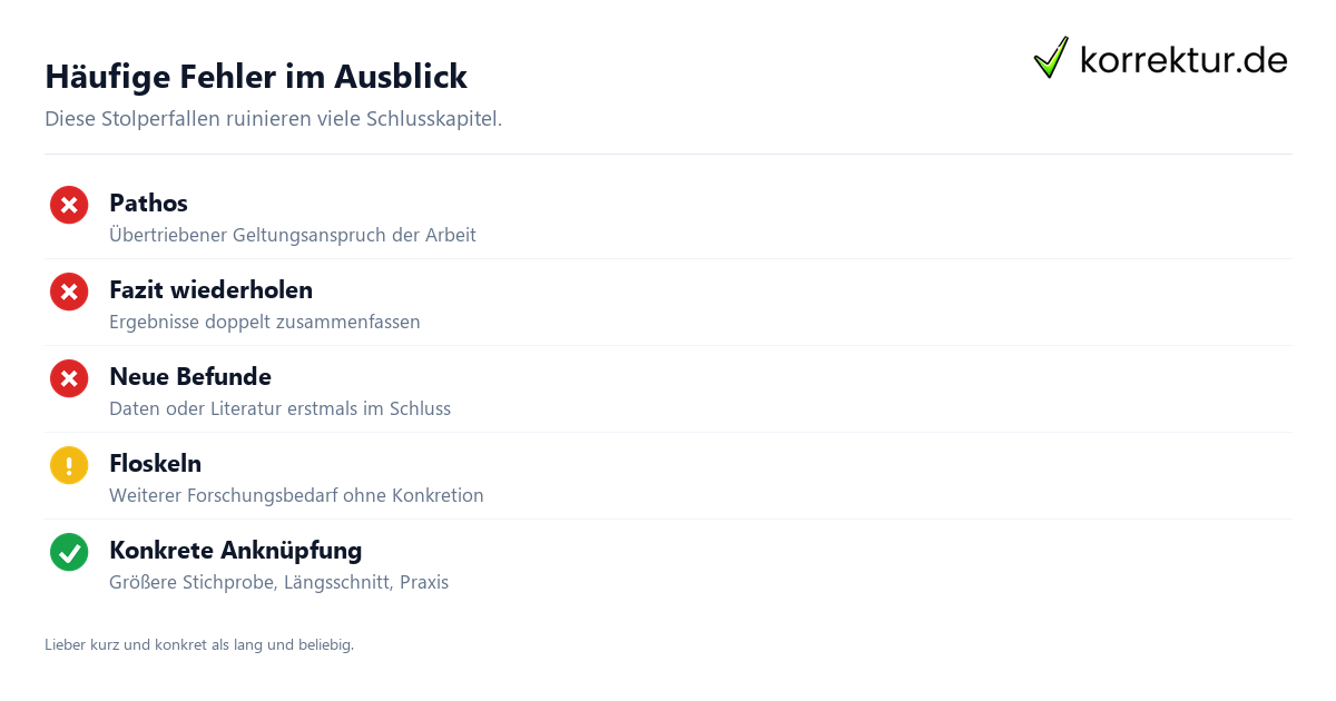 Ausblick Bachelorarbeit Ausblick Bachelorarbeit