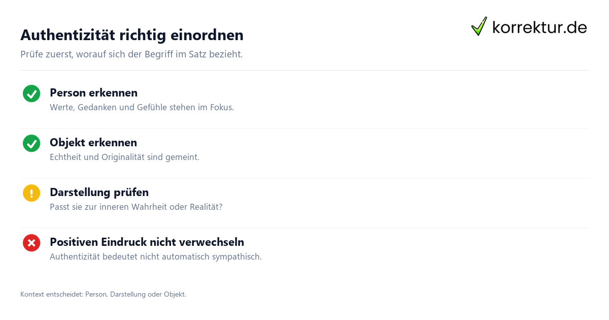 Was bedeutet Authentizität? Kontext richtig einordnen