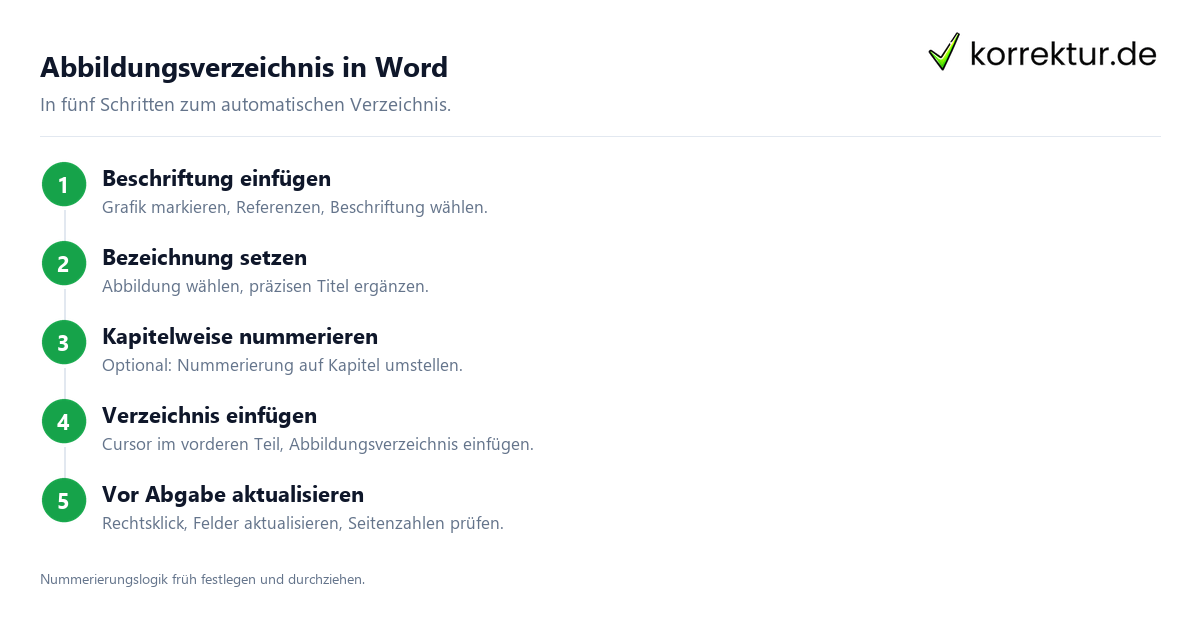 Abbildungsverzeichnis Bachelorarbeit in Word erstellen