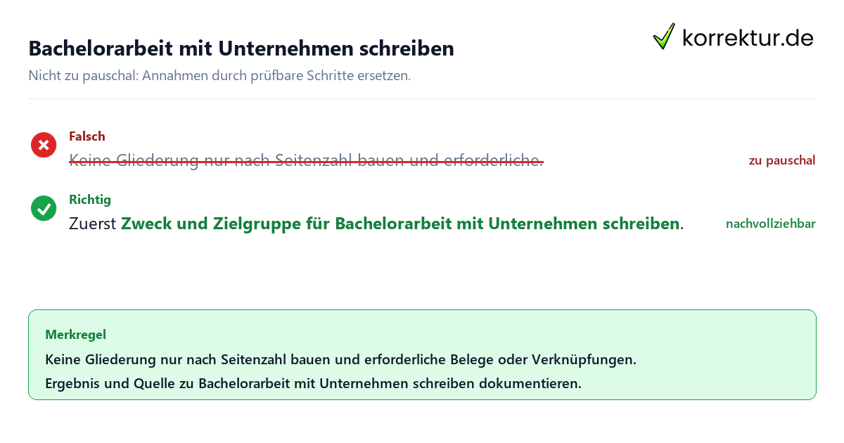Bachelorarbeit mit Unternehmen schreiben Ungeeignete und belastbare Vorgehensweise bei Bachelorarbeit mit Unternehmen schreiben