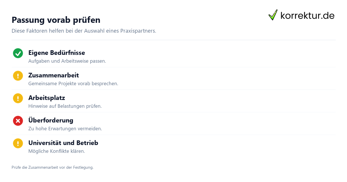 Checkliste: Ein passendes Unternehmen für die Bachelorarbeit finden