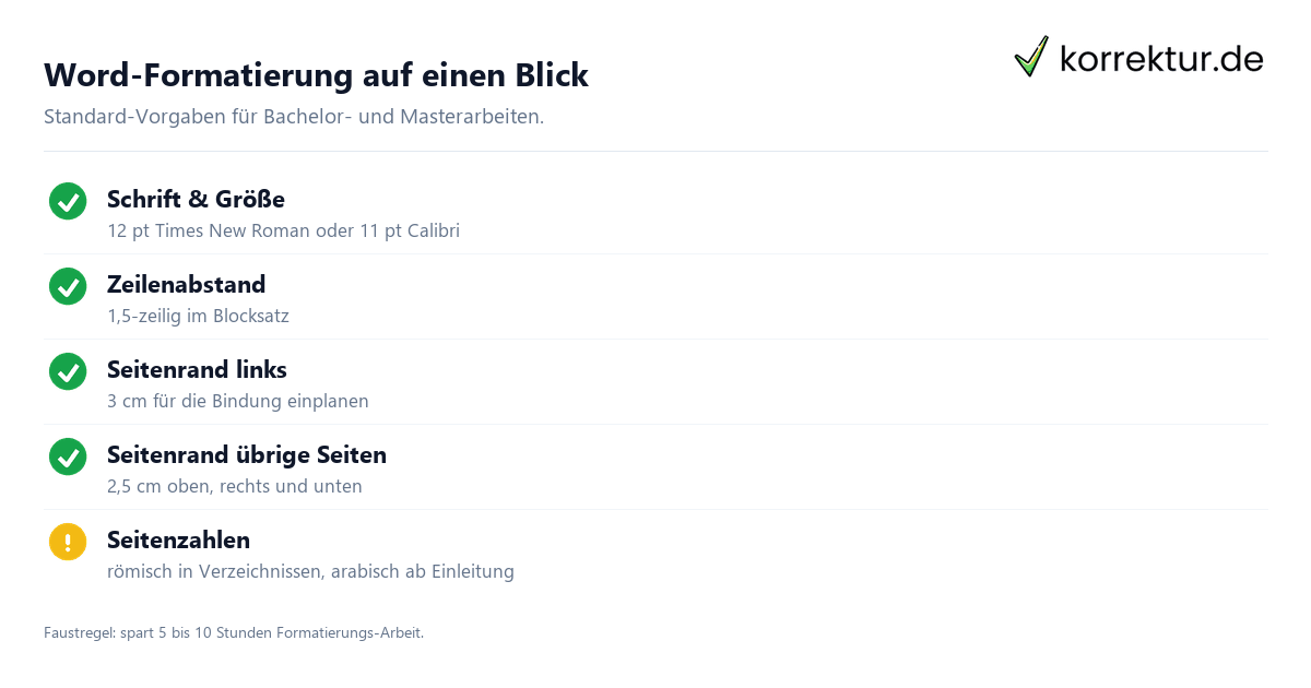 Bachelorarbeit -Vorlagen: Erklärung & Inhaltsverzeichnis
