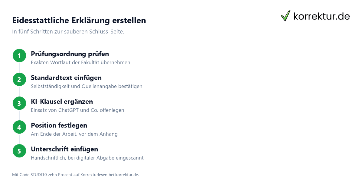 Bachelorarbeit -Vorlagen: Erklärung & Inhaltsverzeichnis