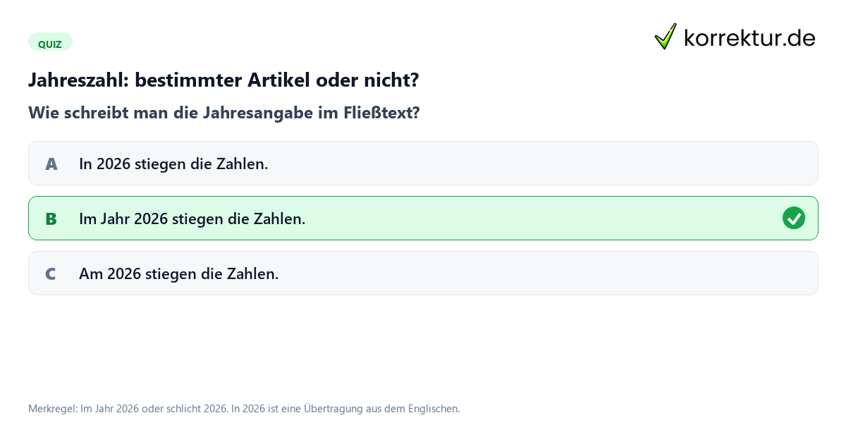 Bestimmter Artikel Bestimmter Artikel
