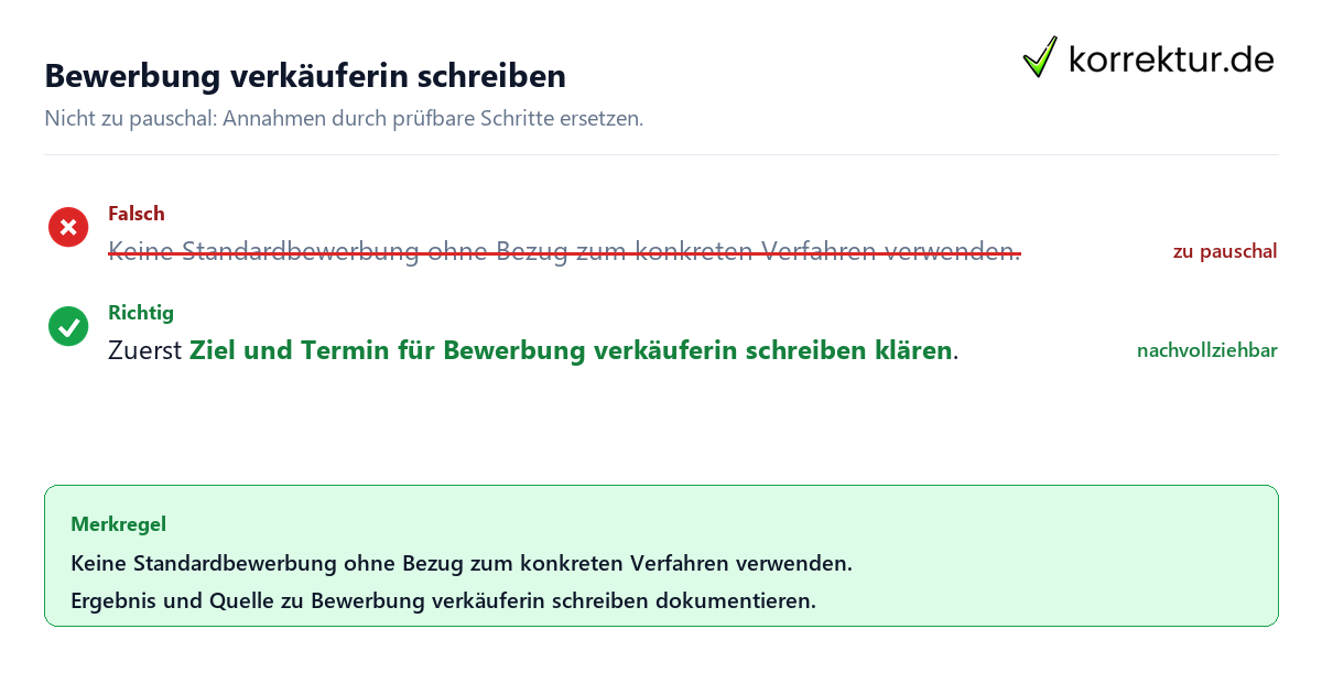 Ungeeignete und belastbare Vorgehensweise bei Bewerbung verkäuferin schreiben