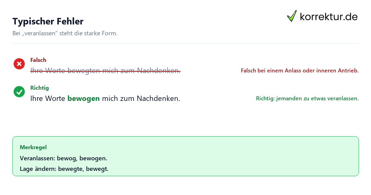bewog oder bewegte bewog oder bewegte