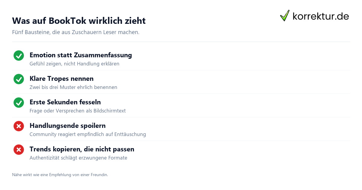 BookTok für Autoren: Checkliste für Videos, die Bücher verkaufen