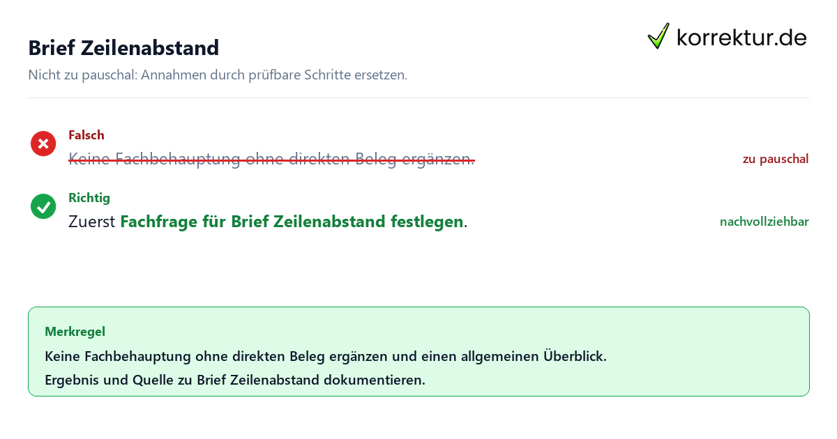 Brief Zeilenabstand Ungeeignete und belastbare Vorgehensweise bei Brief Zeilenabstand