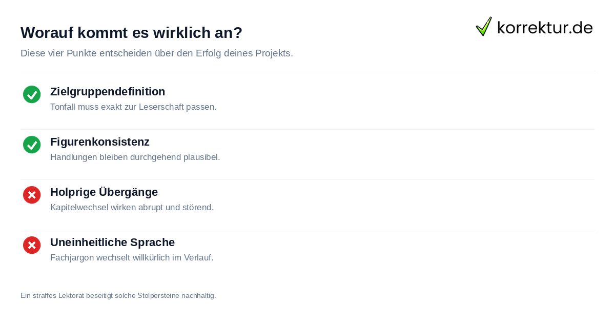 Worauf kommt es wirklich an? Checkliste für die Wahl des richtigen Services beim Buchprojekt