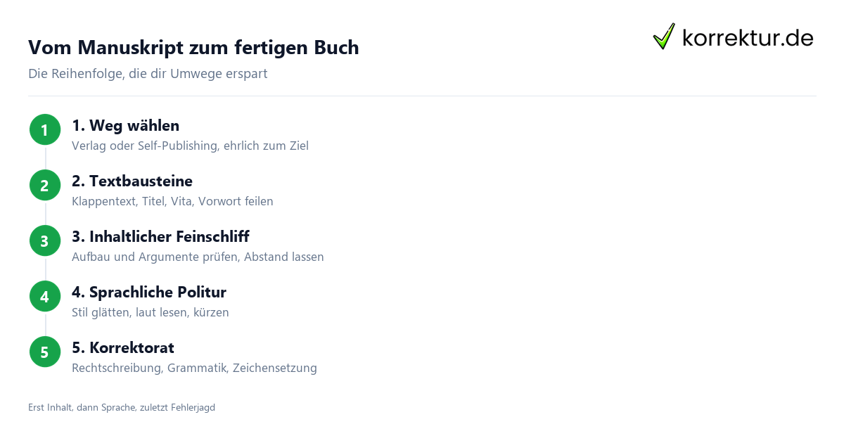 Vom Manuskript zum fertigen Buch Buch veröffentlichen: 5 Schritte vom Manuskript zum Leser
