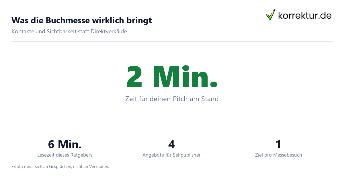 Was die Buchmesse wirklich bringt Buchmesse Nutzen für Autoren in Zahlen