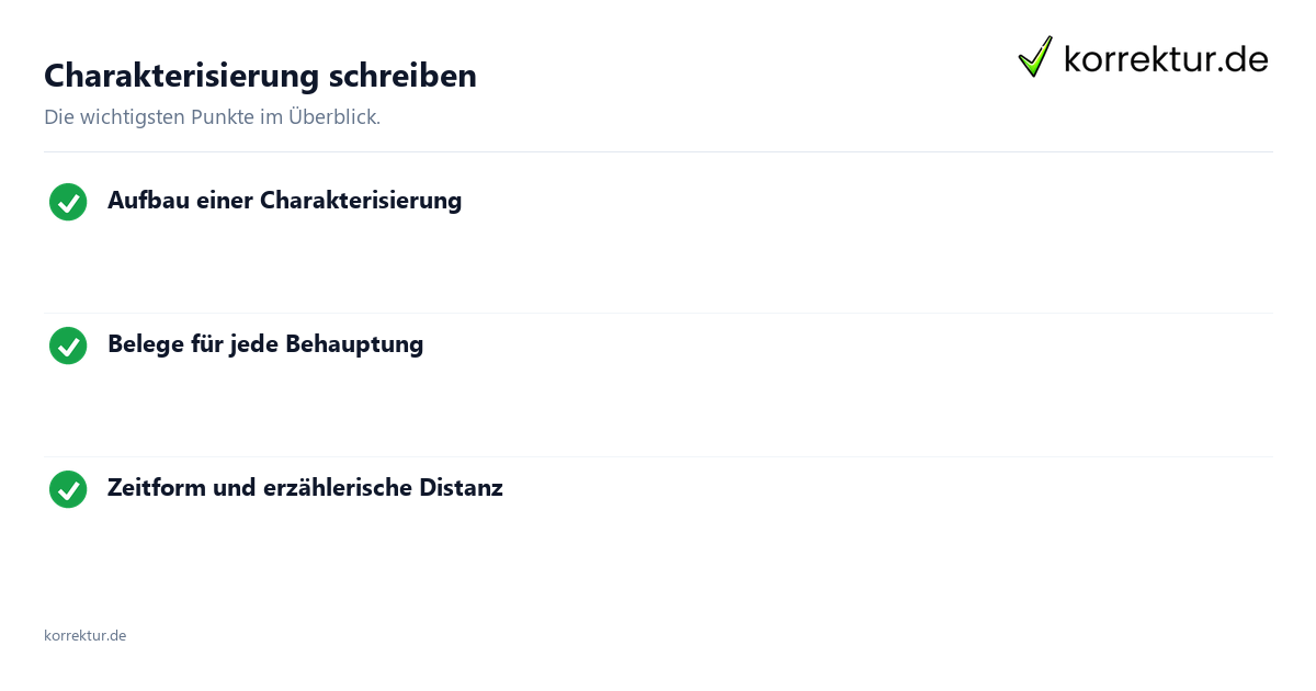 Charakterisierung – äußere und innere Merkmale Charakterisierung schreiben: äußere und innere Merkmale einer Figur
