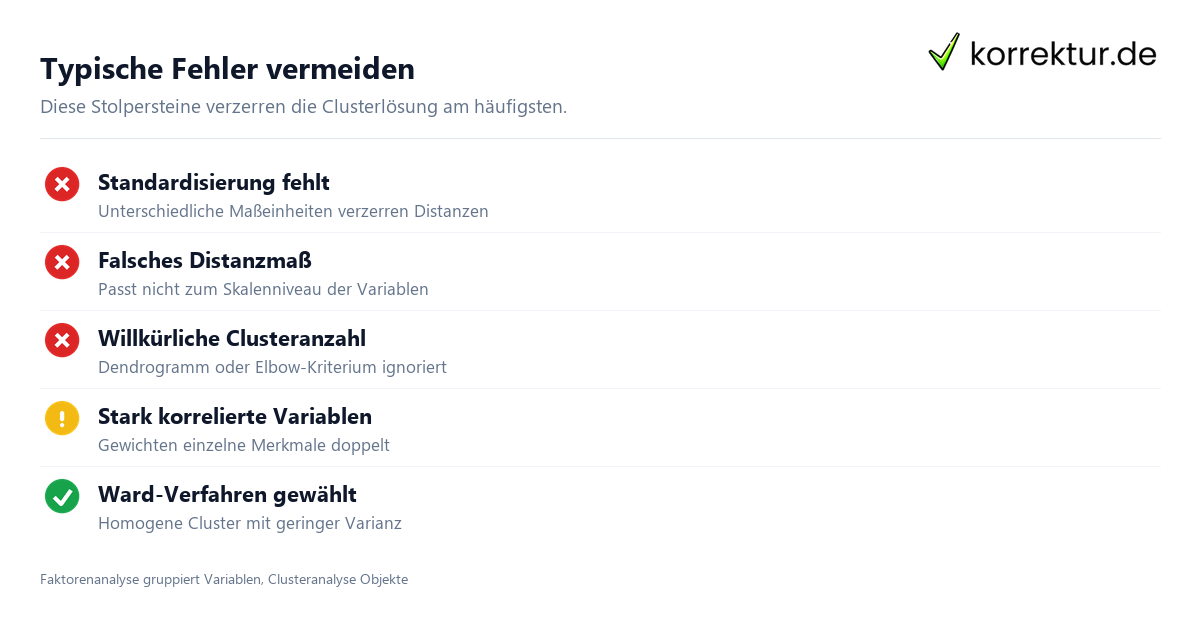 Clusteranalyse Clusteranalyse