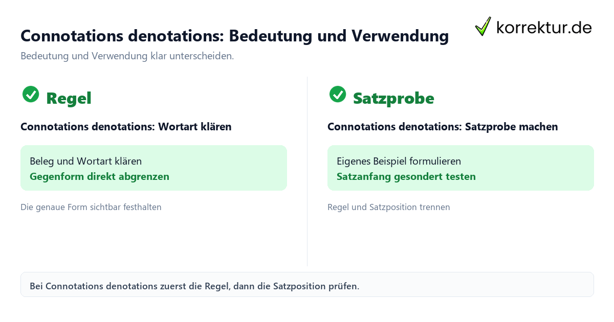 Connotations denotations: Bedeutung und Verwendung