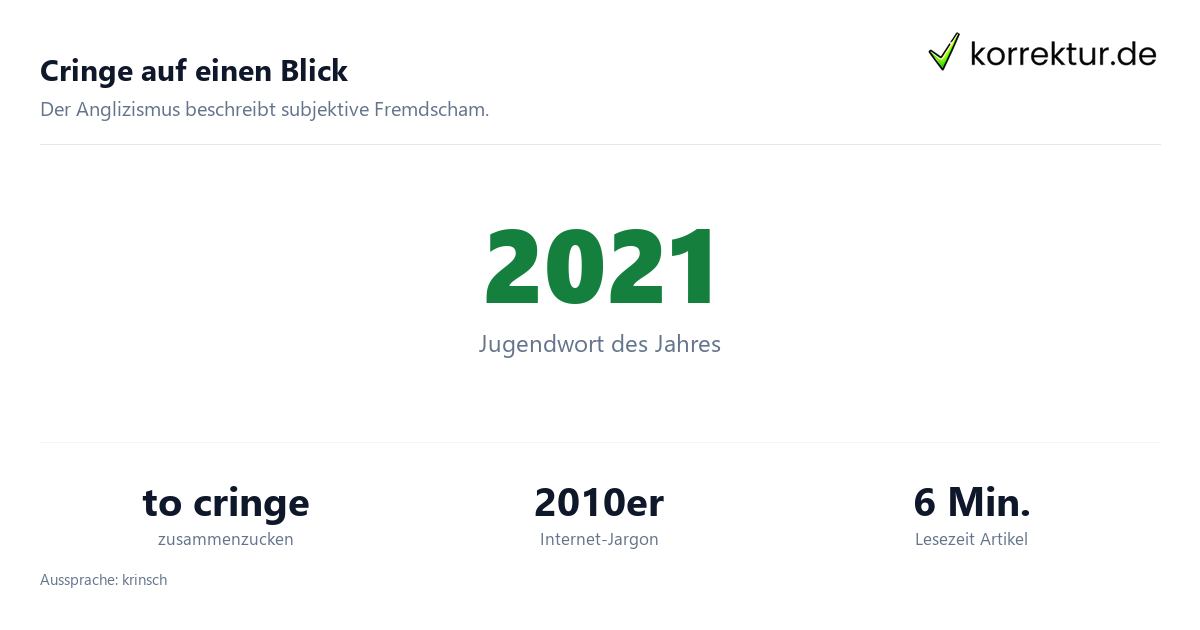 cringe Bedeutung: Überblick