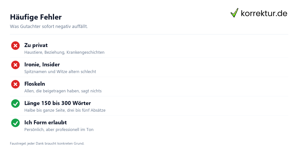 Danksagung Masterarbeit