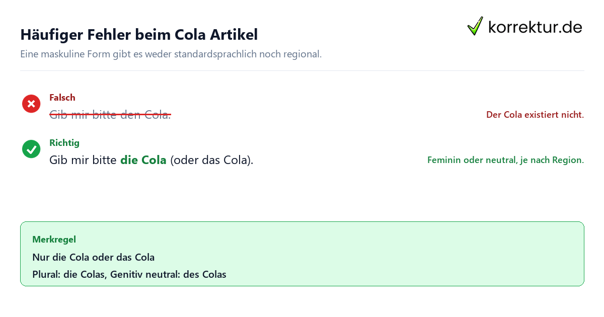 Cola Artikel