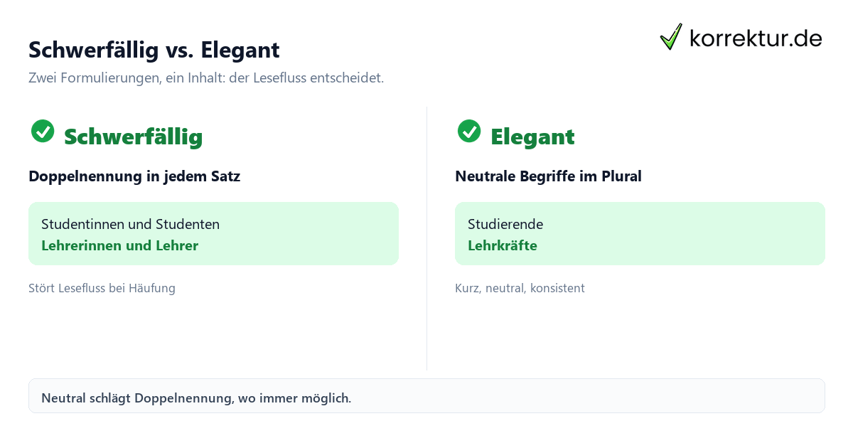 Gendergerechte Sprache
