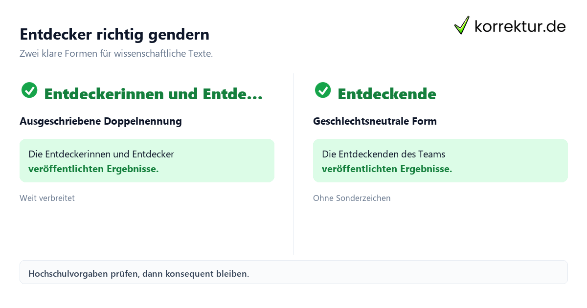 gendern Entdecker gendern Entdecker