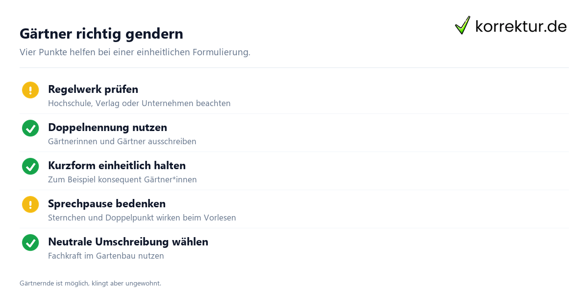Gärtner richtig gendern Gendern Gärtner: Gärtner*innen im Text richtig verwenden