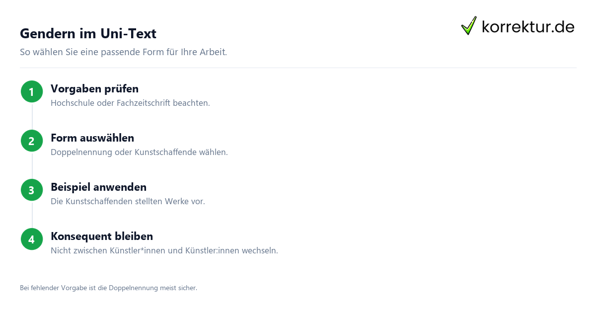 gendern Künstler