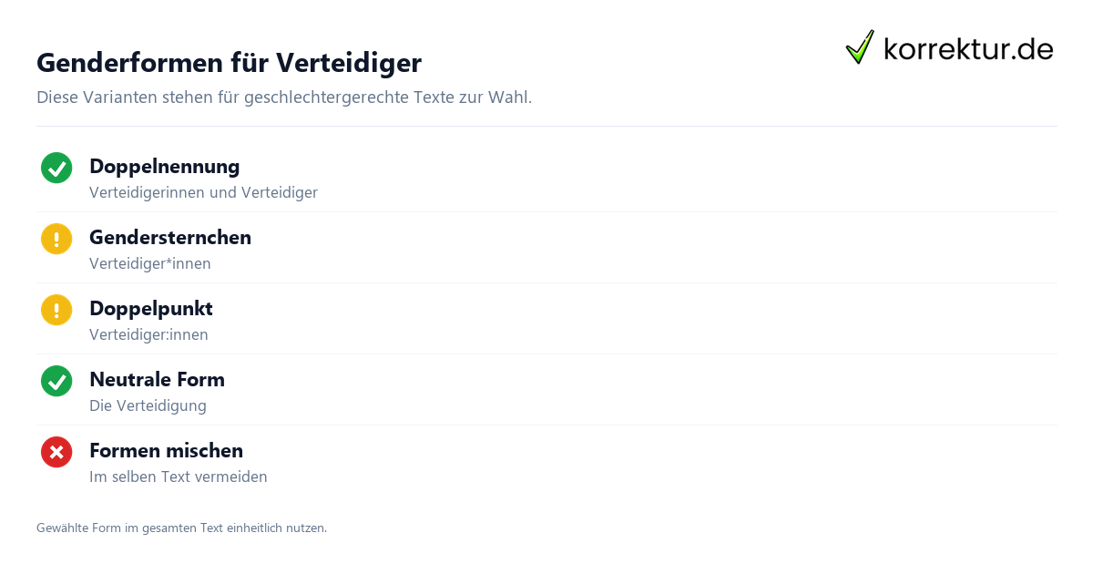 Gendern Verteidiger: passende Formen für wissenschaftliche Arbeiten