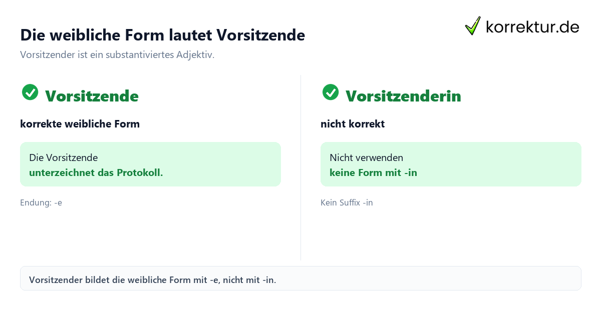 gendern Vorsitzender gendern Vorsitzender