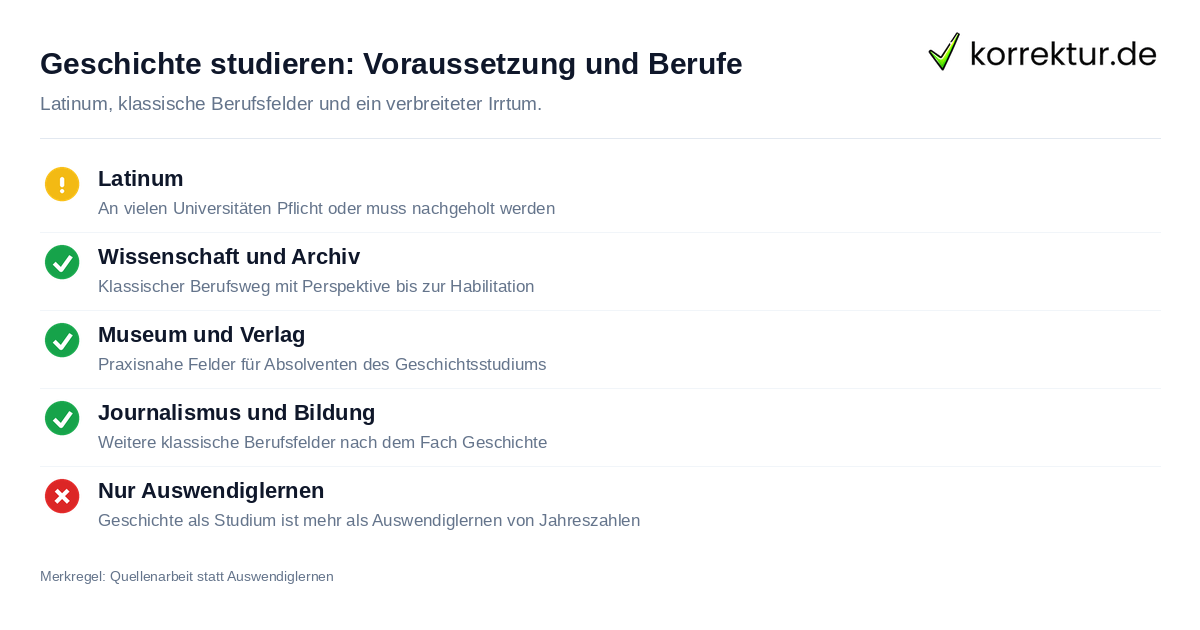 Geschichte studieren: Karrierewege nach dem Studium