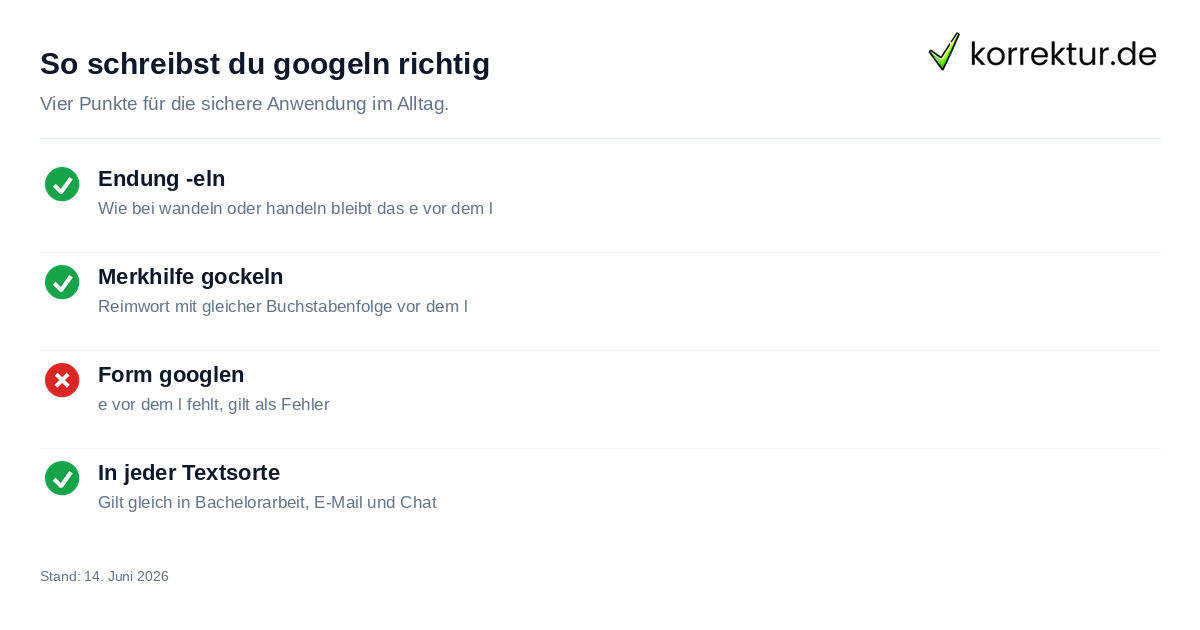 So schreibst du googeln richtig Regeln zur richtigen Schreibweise von googeln