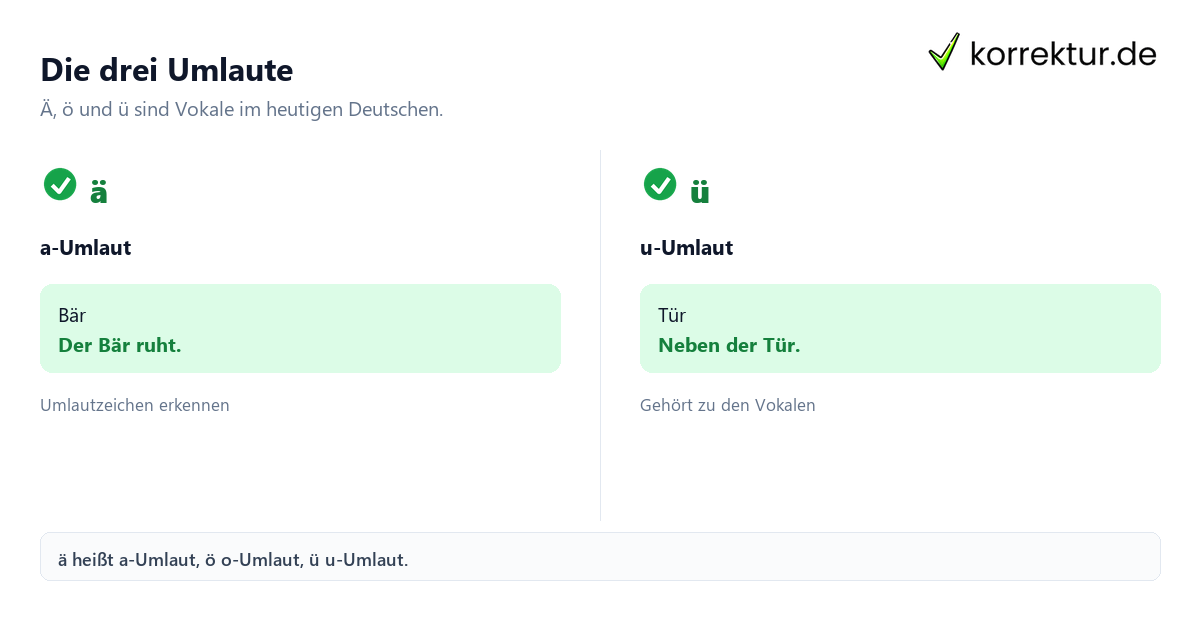 Was Umlaute im Deutschen bedeuten und wie sie verwendet werden: ä, ö und ü erklärt