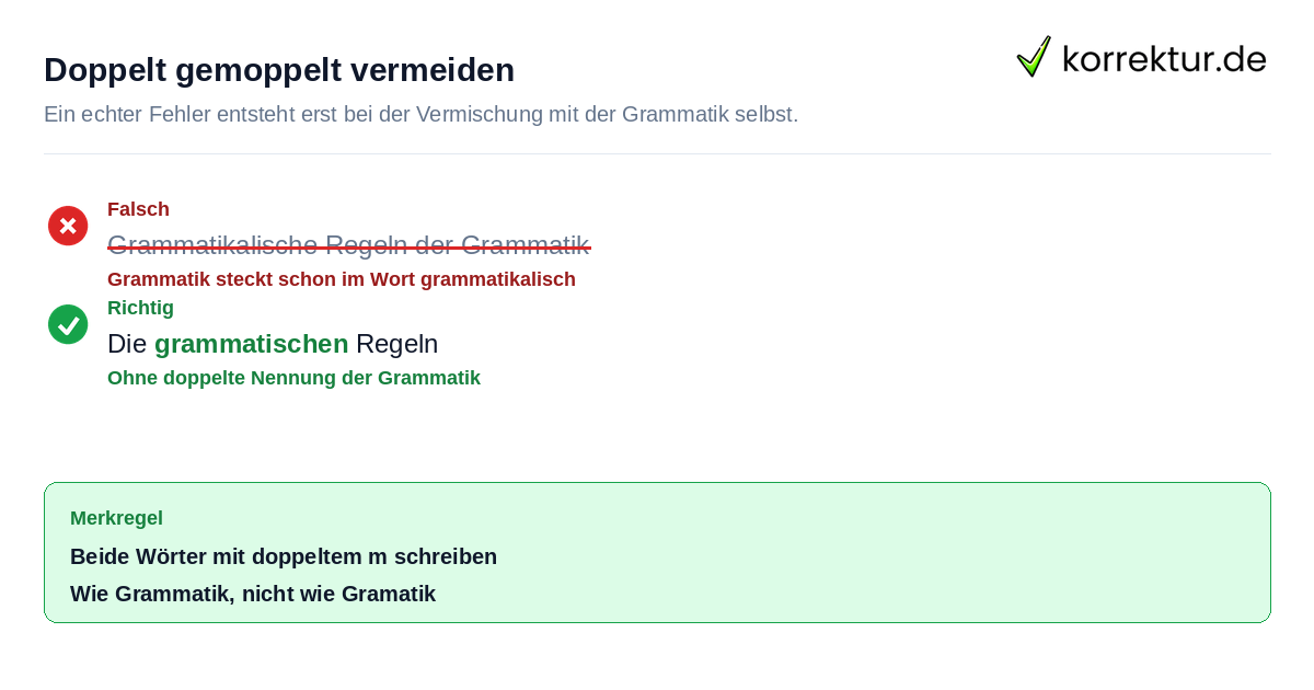 Grammatisch oder grammatikalisch: häufiger Fehler