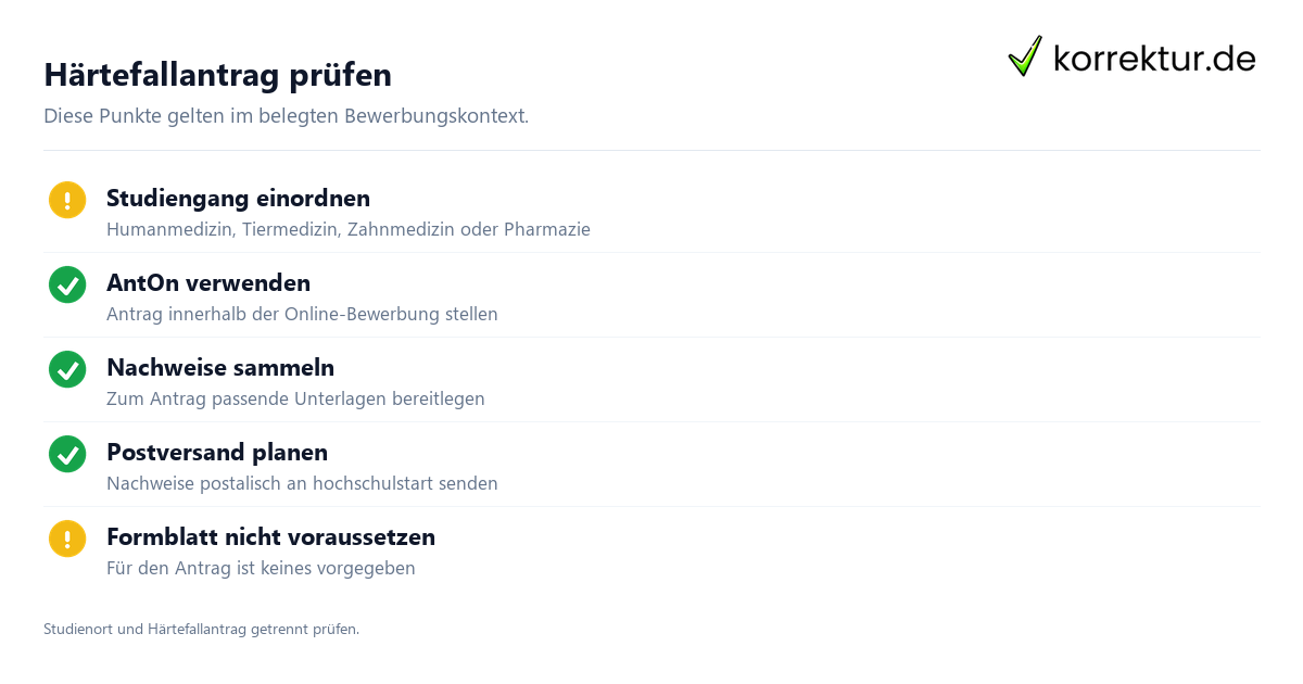 Was bedeutet ein Härtefallantrag für den Studienplatz? Checkliste zur Bewerbung