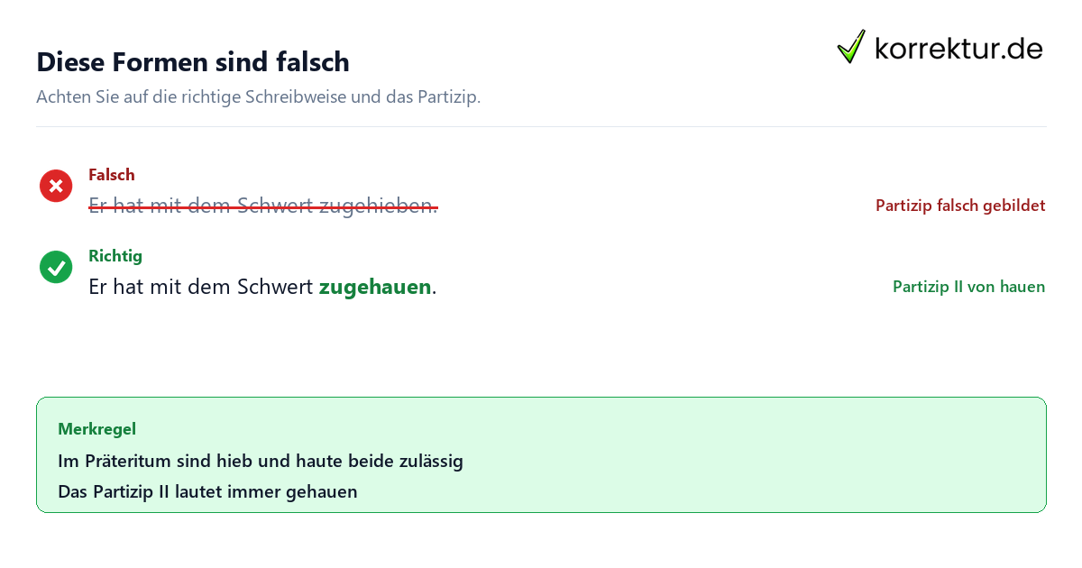 hieb oder haute